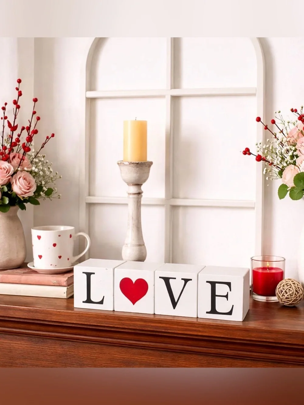Reversible Wooden Block Decor -